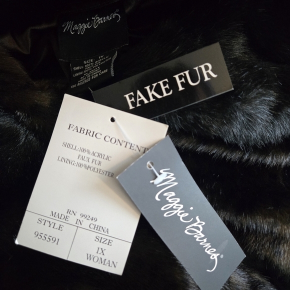 Luxurious Faux Fur Coat in Rich Brown NWT - Picture 3 of 15
